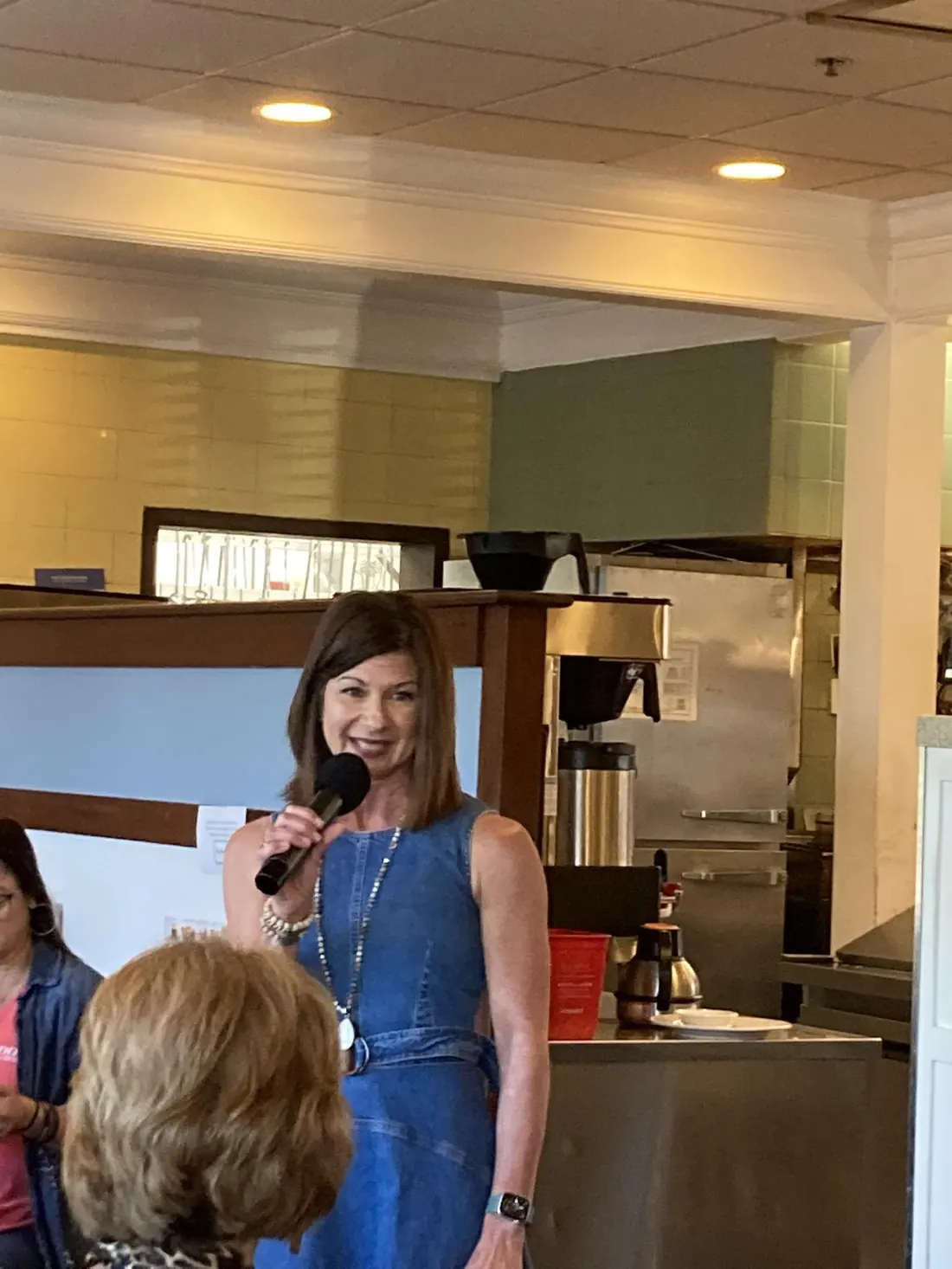 A featured speaker presenting at a TPBG meeting